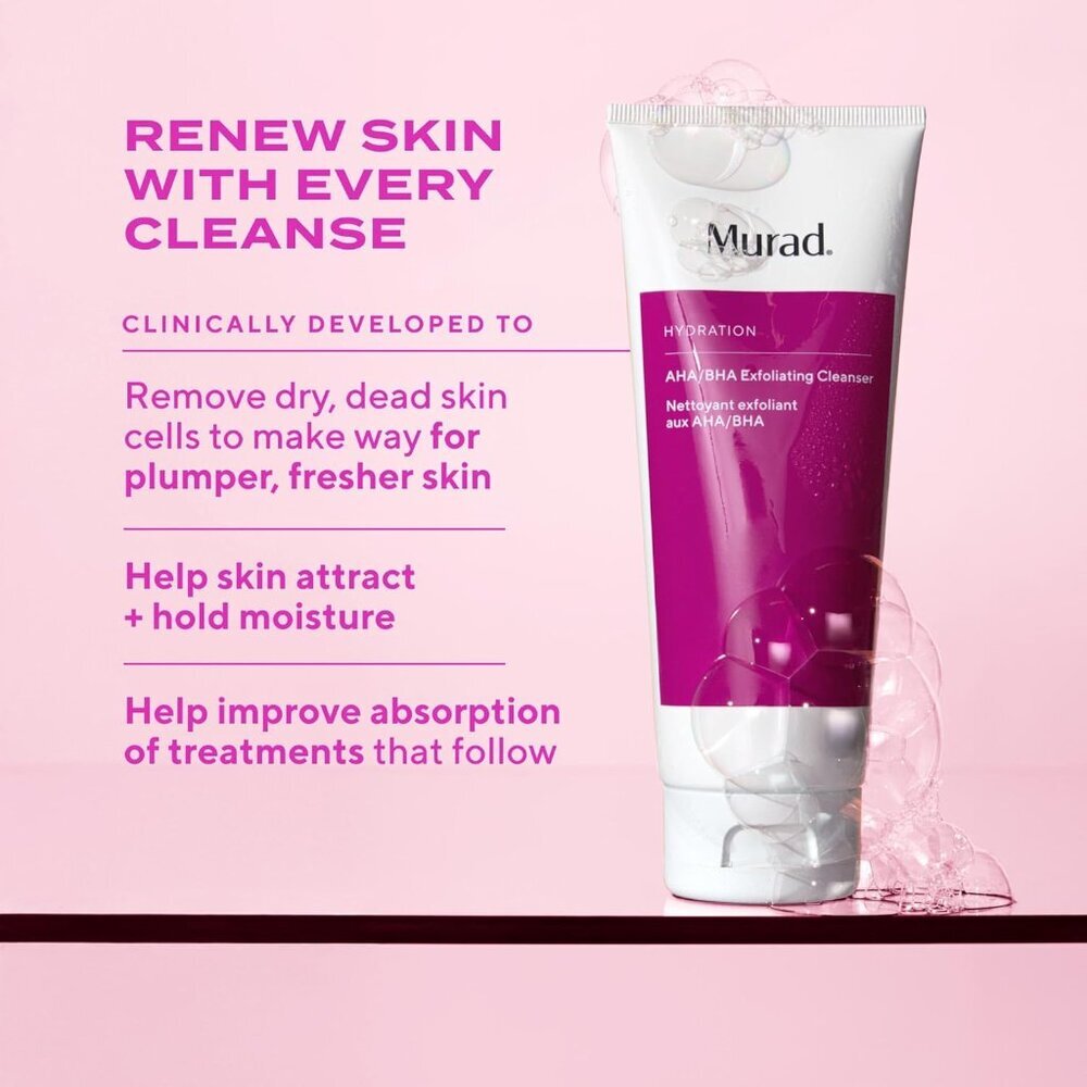AHA/BHA Exfoliating Cleanser - Triple-Action Cleansing Exfoliator with Salicylic - Picture 2 of 7